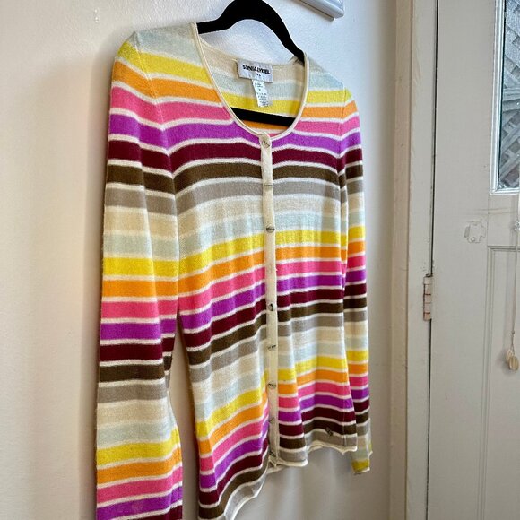 Sonia Rykiel 100% Cashmere Button-Up Sweater - Picture 6 of 6